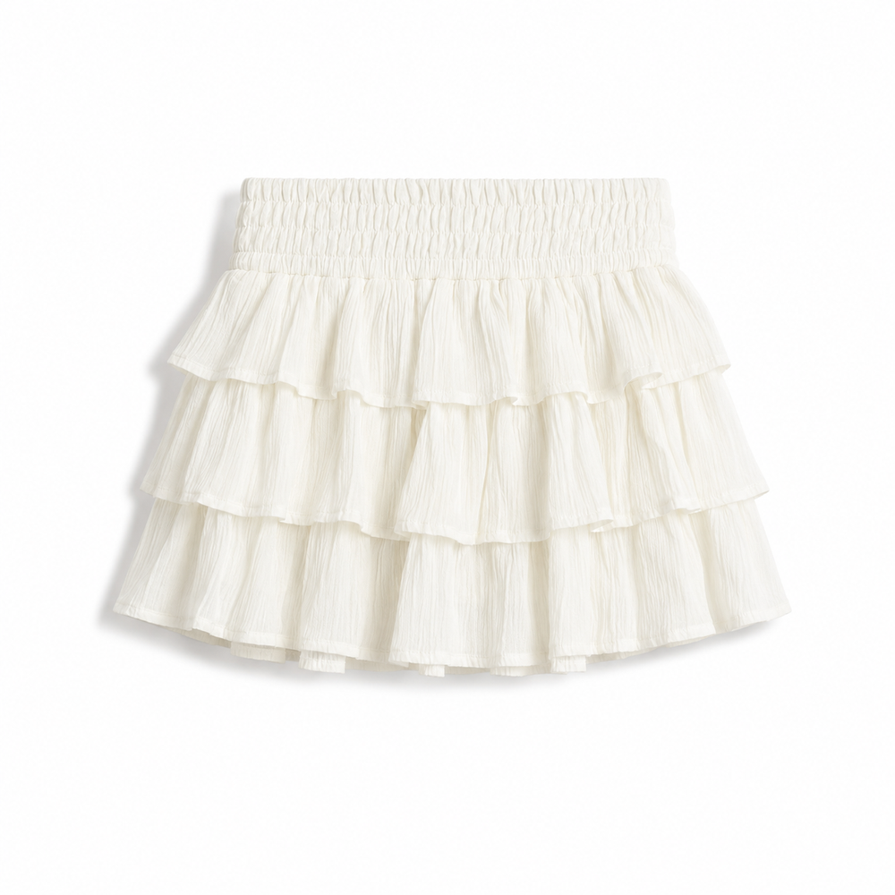 RUFFLED MINI SKIRT