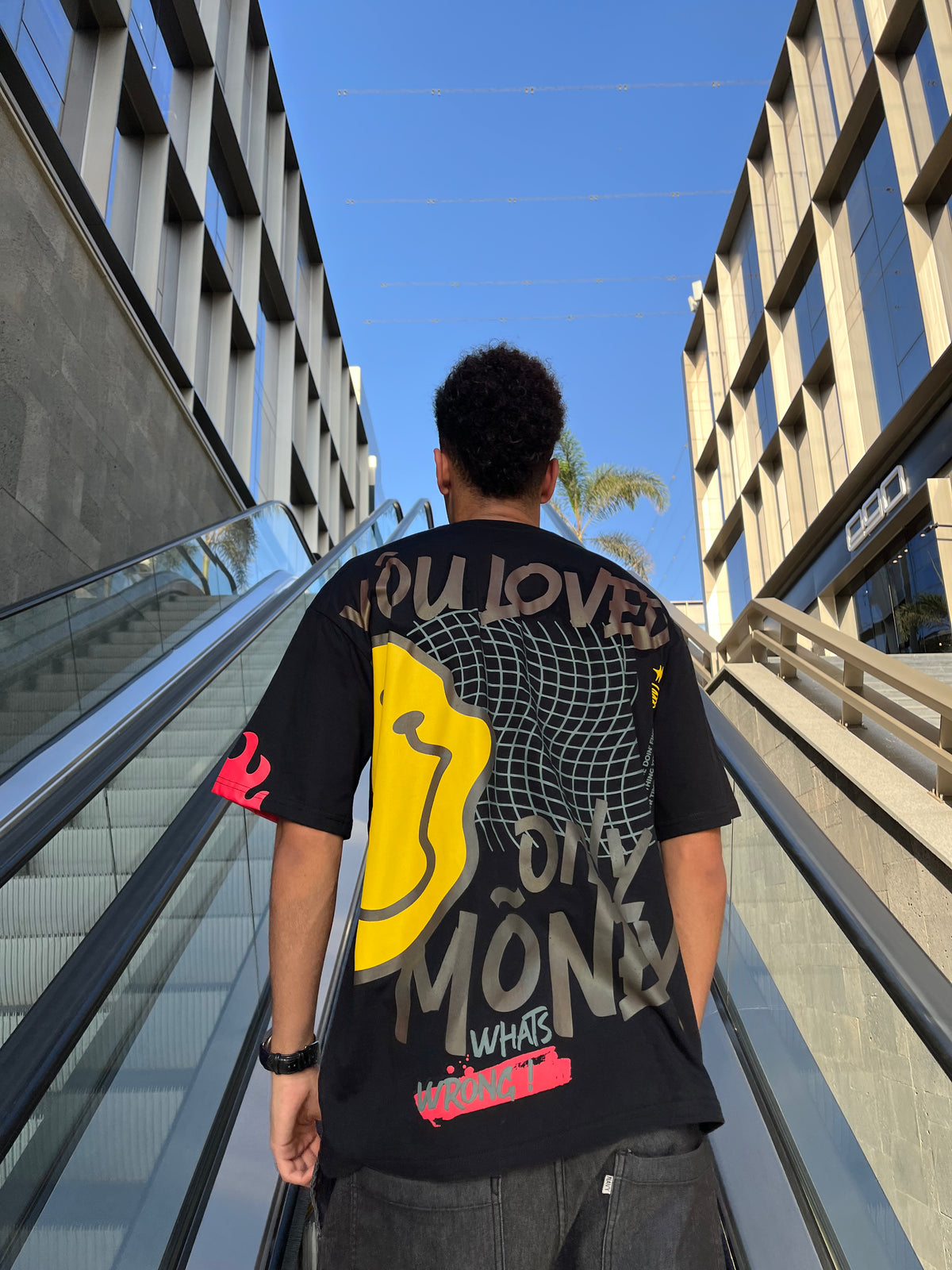 YOU LOVED ONLY MONEY TEE — BLACK