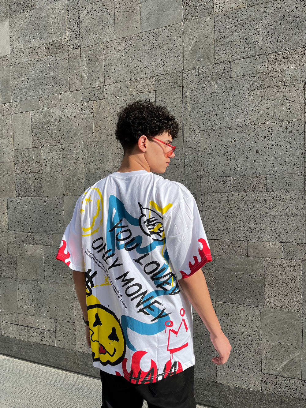 YOU LOVED ONLY MONEY TEE — WHITE