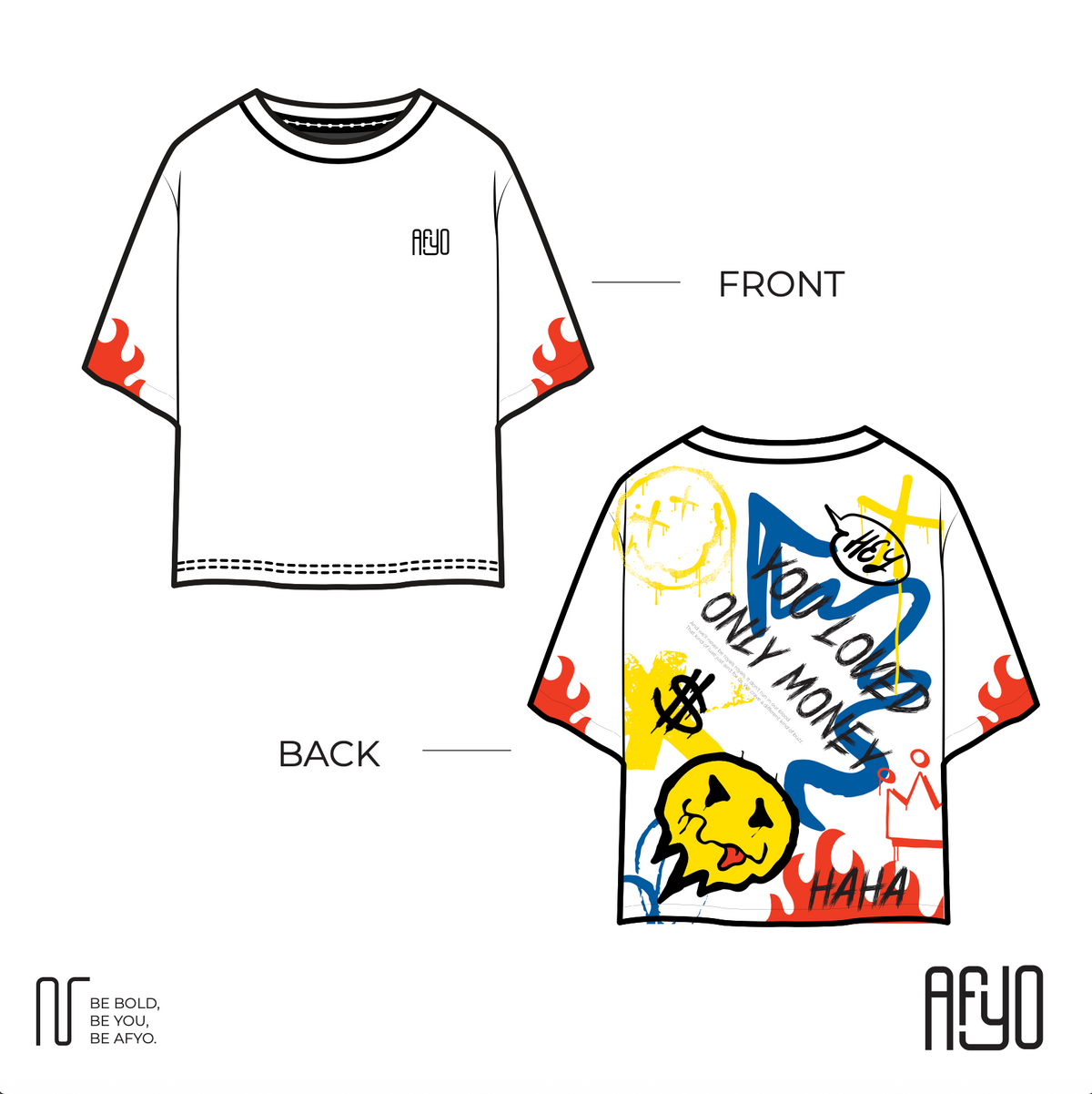 YOU LOVED ONLY MONEY TEE — WHITE